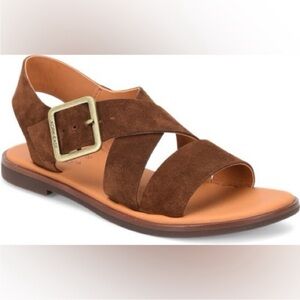 Kork-Ease Women’s Nara Sandals Sz 11 Brown Suede